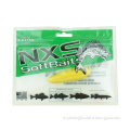 Customized design 3 side seal soft plastic fishing lure packing fish bait packaging bag with zip lock